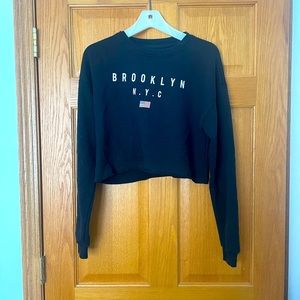 Forever 21 Brooklyn Cropped Sweatshirt